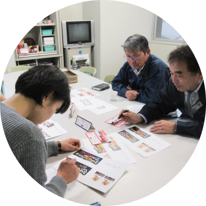 写真：商品開発打合せの様子